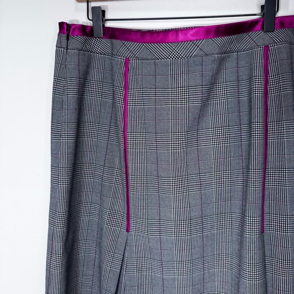 Lane Bryant Vintage Grey Plaid Mini Skirt Size 16 Preppy - Picture 4 of 9